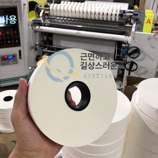 포장기 롤 종이테이프 크래프트 밴딩기 끈 흰색 종이, 1개