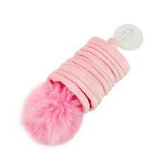 嗨購 貓咪自嗨玩具，懸掛彈簧兔毛球，解悶互動貓玩具球，貓咪用品大全, 1個, 彈力逗貓球⭐粉色【1