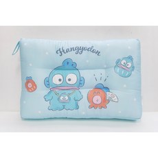 正版卡通造型水洗枕：吉伊卡哇/力霸王/冰雪奇緣/史迪奇/貓福珊迪/庫洛米/布丁狗/人魚漢頓/巧虎，透氣舒適，符合人體工學, 人魚漢頓