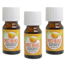힐링솔루션 테라퓨틱 그레이드 에센셜 오일, 10ml, Sweet Orange, 3개
