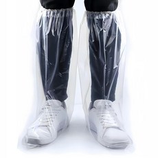 Ez 장마철 신발보호 일회용 방수 비닐 신발 커버 레인부츠 10pcs