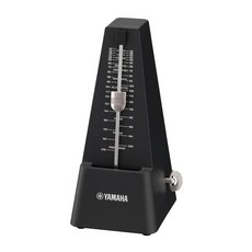 야마하 Yamaha MP-90IV 메트로놈 아이보리 클래식 삼각형 피라미드 스타일 매트 마감 지문 방지 스프링 드라이브 246655 8263188134, 블랙
