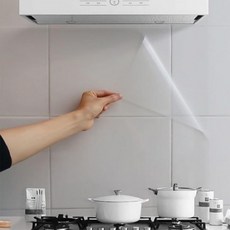 주방타일시트지 투명 벽 방수 시트지, 1개