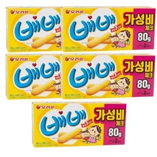 오리온 돌아온 배배 80g 5개, 1개
