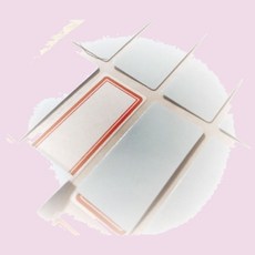 문서 청색 보호필름 견출지 라벨 유니온 24 x 32 7매입