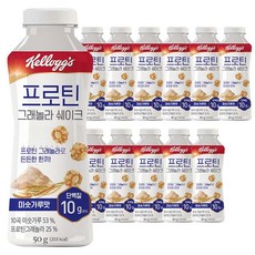 켈로그 프로틴 그래놀라 쉐이크 미숫가루맛 50g 12개