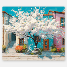 노아갤러리 인테리어 가리개천 대형 패브릭 포스터, 13.구름나무