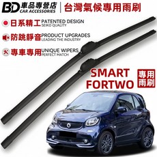 BD 台灣氣候專用雨刷 Smart Fortwo 專用 日系精工 防跳靜音