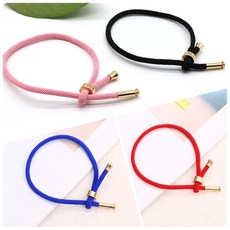 幸運手繩 男女款 米蘭繩編織手鍊 可調節式繩結設計 多色選擇 線粗3.2mm, 粉色,前頭不能轉開 線粗3.2mm, 1個