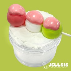 [교보문고] 젤시스 삼색당고 슬라임/ 눈가루 클리어슬라임, 옵션:260ml(230ml+30ml), 상세 설명 참조