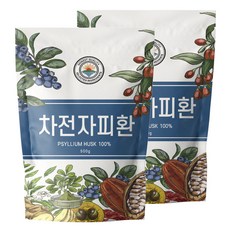 해나식품 차전자피 환 100% 1kg, 500g, 2개