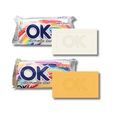 OK 神奇家事萬用去污去漬皂 家事皂 溫和香氣 清潔 洗衣皂 潔廁皂 廚房皂, 1個, 潔淨白(超取最多25顆), 150g