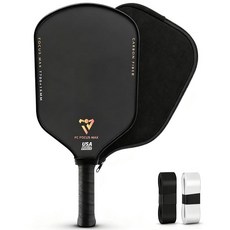 와이드바디 피클볼 패들 T700 및 16mm 탄소 섬유 매트 표면 세트 경량 벌집 코어 내구성 있는 엣지 가드 프로텍터 더 큰 스위트 스팟 전문가용 초보자용이 아닙니다 4523, MAX -1 라켓 452371