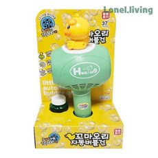 로넬리빙 황용 꼬마오리 자동버블건 1개입 비눗방울 놀이 장난감, 꼬마오리자동버블건