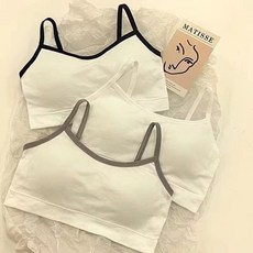 砂糖夢境 少女內衣 女無鋼圈學生高中生聚攏發育期吊帶背心 女抹胸裹胸