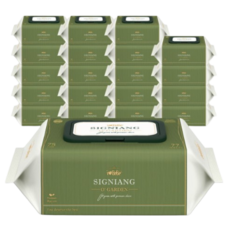 아이러브베베 시그니앙 오가든 아기물티슈 캡형, 75g, 77매, 20개