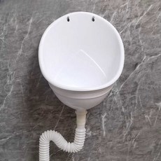 남자 변기 식당 화장실 임시 벽걸이 공중화장실 간이소변기, 1. 간이소변기+74cm하수관