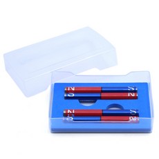 자기장 알니코 원기둥 자석 70mm(4개입 케이스형) 과학체험 실험