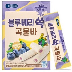 베베쿡 딸기 쏙 곡물바 8p, 블루베리 곡물바, 40g, 2개