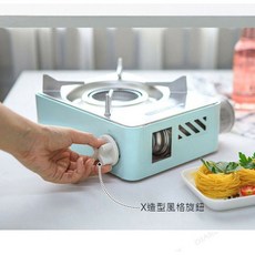 KOVEA X-ON 2.4kW 迷你卡式爐 網美款韓國製造 附原廠同色收納盒 送摩卡壺支架, 1個, 珊瑚藍 KGR-2007SB