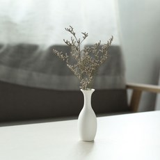 細口陶瓷花瓶 家居飾品 簡約小清新 乾燥花插花擺件, 柳瓶