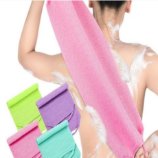 지니 까슬한 롱롱 등샤워타올 3장 1세트, 색상 랜덤 발송