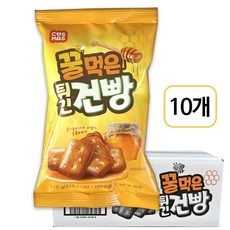 코스모스제과 꿀먹은 튀긴 건빵, 110g, 10개