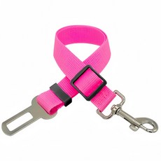 강아지안전벨트 충격방지 애견차량안전벨트 고탄력 튼튼한 강아지안전벨트시트, 핑크, 32-62센티미터