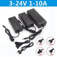 3V 5V 6V 8v 9V 10V 12V 24V 전원 공급 장치 플러그 220V AC DC 어댑터 충전기 1A 2A 3A 5A 6A 8A 범용 LED 조명 CCTV 카메라, 18) 8V 2A - EU