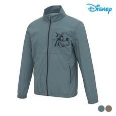 디즈니골프 남성골프점퍼 남성 체크패턴 아트웍 하프넥 집업 바람막이 점퍼 DP1MJB001BL_SC