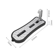 汽車車門踏板 車頂輔助踏板 車用摺疊踏板 車頂架輔助神器 車載攀爬神器, 銀色
