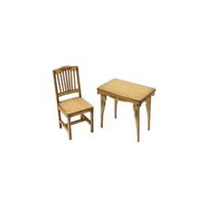 Cobaanii mokei工房 코바아니 모형공방 1/24 스위트 스타일 시리즈 엔틱한 책상과 의자 조립 키트 SS-004