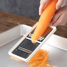 일본산 양면 손잡이 스텐 채칼 2mm/5mm stu2+4Gqx, 1개