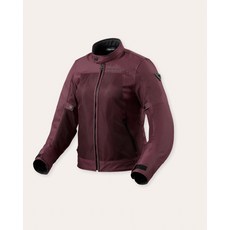 REV'IT! 時尚透氣摩托車夾克，酒紅色，輕量舒適，耐磨保護, 酒紅色