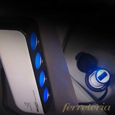 페레테 USB 충전 소켓 차량용 4구 차량시거잭 시가잭 차량용소켓, 1개