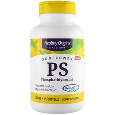 Healthy Origins Sunflower Phosphatidylserine 헬씨 오리진 선플라워 포스파티딜세린 100mg 120소프트젤, 1개, 120정