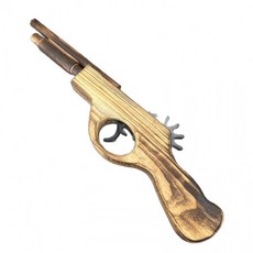 [홍일도모공]고무줄 나무건 연발 장난감 건 원목 고무줄건 1P, 1개