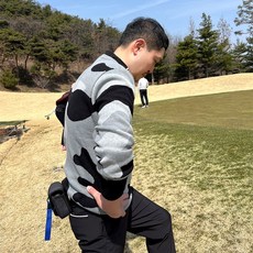 투솜 남자골프니트 패턴 겨울골프웨어 남성골프웨어 남성 컬러카모 라운드니트 남자골프 남성 봄 가을 겨울 라운드 스판 티셔츠
