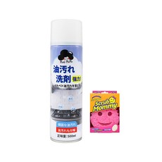 梅歐媽媽 廚房泡沫油汙清潔劑500ml*2【贈】ScrubDaddy微笑老爹 雙面老媽菜瓜布粉色*1, 2個, 500ml