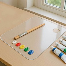 세척 투명 아크릴 팔레트 넉넉함 안정감 30cm, 본상품