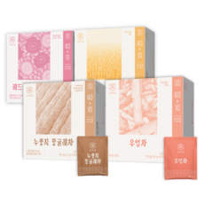 오색다원 티백차 4종 선물 세트, 1세트, 50개입, 1.4g