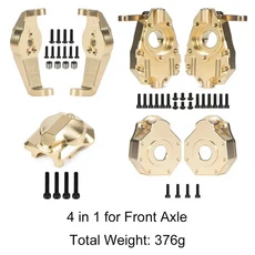 TRX4 황동 포털 액슬 드라이브 하우징 1/10 RC 크롤러 헤비 듀티 카운터 웨이트 세트, 18 4 in 1 GD-F-A, 1개