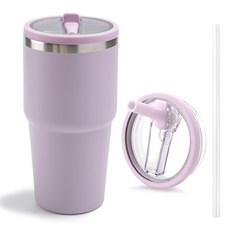 LJL 대용량 스텐리스 텀블러 1180ml/887ml/591ml 보온보냉 텀블러, 1개, 591ml, 보라