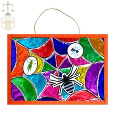 프로타주 거미집 만들기 초등미술놀이 거미줄만들기