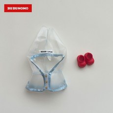 팝마트 라부부 꾸미기 우비 인형옷, 1~3세, 우비+장화(2피스), 빨간색 우비세트(인형x)