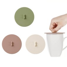 3피스 9.8cm/3.86인치 원형 실리콘 컵 커버 다양한 색상의 범용 머그 뚜껑 먼지 방지 밀폐 밀봉 뚜껑 음료 컵 커버 차 커피 컵용 (랜덤 색상), 3피스 9.8cm/3.86인치 원형 실리콘 컵 커버 다