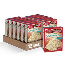 Betty Crocker Red Velvet 케이크 믹스 박스 당 4323g 2팩, 없음, 3) Rainbow Chip  13.25 Ounce P