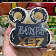 Bones 新配方 X97 滑板輪 V5輪型 53MM, 如圖所示, 1個
