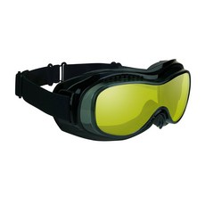 안전 폴리카보네이트 렌즈가 장착된 안경 위의 오토바이 고글. 초대형 마이크로파이버 청소 케이스 무료 포함.