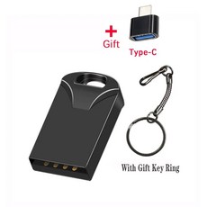 미니 금속 플래시 드라이브 펜 메모리 카드 스틱, 8GB_Black